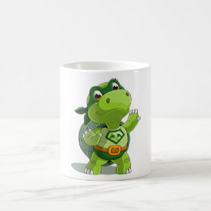 Cute turtle super held koffiemok