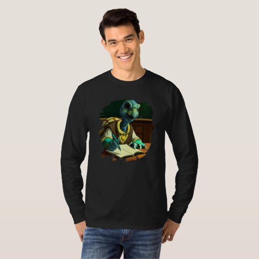 Cute  Turtle Teacher Professor School Turtle T-shirt (Voorkant volledig)