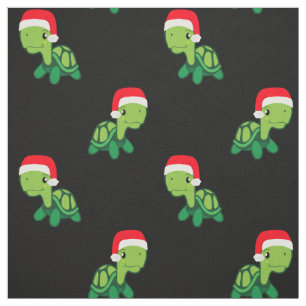 Cute Turtle Zee Animal Merry Kerstkerstkerstkerstk Stof