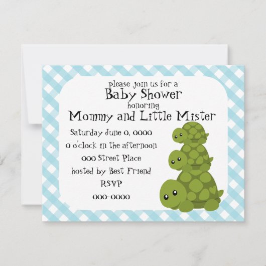 Cute Turtles Drie Kaart (Voorkant)