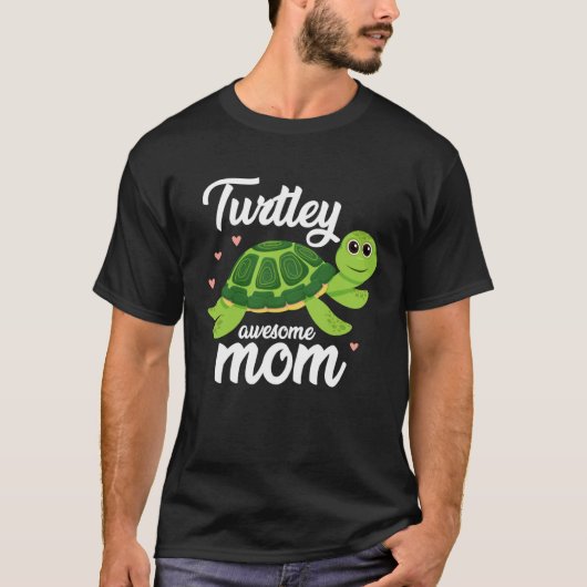 Cute Turtley Awesome Mom Turtle  Womens   2 T-shirt (Voorkant)