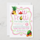 Cute Tutti Frutti Anniversaire Fête Invitation (Devant)