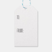 Cute Tuxedo Cat Cadeaulabel (Achterkant)