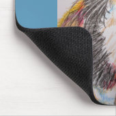 Cute Tuxedo Cat Drawing Computer Mouse Mat Pad Muismat (Hoek)