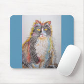 Cute Tuxedo Cat Drawing Computer Mouse Mat Pad Muismat (Met muis)