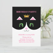 Cute Tuxedo Chat Invitation (Debout devant)