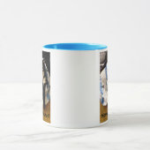 Cute Tuxedo Chat Noël Présente Mugs (Centre)