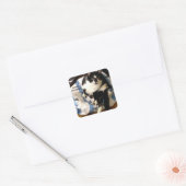 Cute Tuxedo Chat Présente Meowy Stickers Noël (Enveloppe)