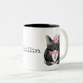 Cute Tuxedo Kitty Chillin Mug (Devant droit)