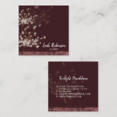 Cute Twilight Dandelions Vierkante Visitekaartje (Voorkant / Achterkant)