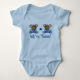 Cute Twin Boy Mice Gift Romper