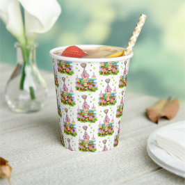 Cute Twin Cupcake Happy Birthday Paper Cup  Papieren Bekers