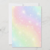 Cute twins unicorne invitation de la fête (Dos)