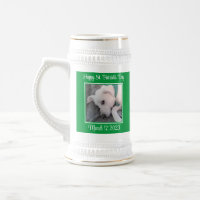 Cute Two Photo St. Patrick's Day Green Lazy Dog