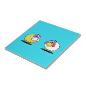 Cute Two Sheep Friendship Tegeltje (Zijkant)