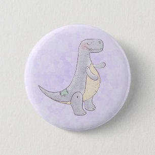 Cute Tyrannosaurus Rex Dinosaur Speelgoed Ronde Button 5,7 Cm