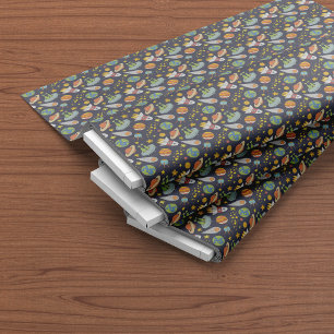 Cute UFO Outer Space Raket Patroon Stof