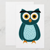 Cute uil briefpapier (Voorkant / Achterkant)