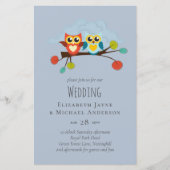 Cute UILEN Thema Trouwdag Blauw Oranje (Voorkant)