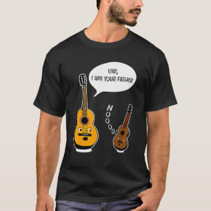 Cute Uke Ik ben je vader... ik ben Ukulele Guitar T-shirt