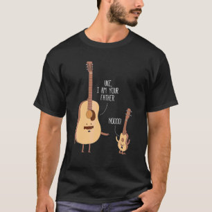 Cute Uke Ik ben je vader Ukulele Guitar Music T-shirt