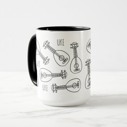 Cute Ukulele Mug (Devant gauche)