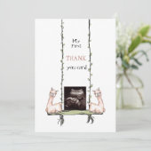 Cute Ultrasound Bedankt Llamas Swinging (Staand voorkant)