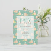 Cute Under the Sea Baby shower Invitation (Debout devant)