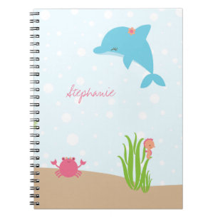 Cute under the Sea girls carnet personnalisé