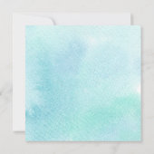 Cute Under the Sea Mermaid Invitation d'anniversai (Dos)