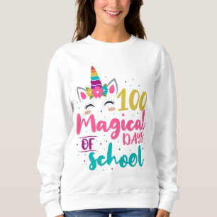 Cute Unicorn 100 magische schooldagen Trui