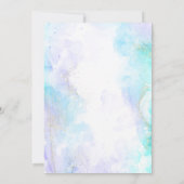 Cute Unicorn 5e anniversaire Invitation (Dos)