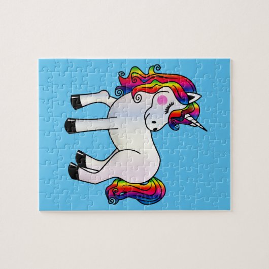 CUTE UNICORN 8X10 JIGSAW Puzzle Legpuzzel (Horizontaal)