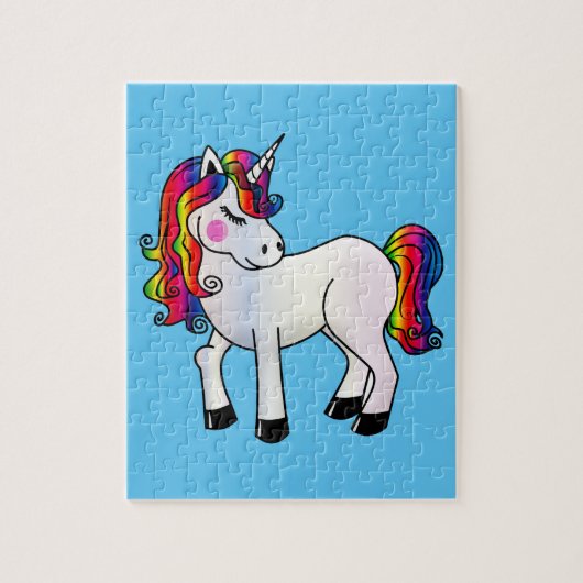 CUTE UNICORN 8X10 JIGSAW Puzzle Legpuzzel (Verticaal)