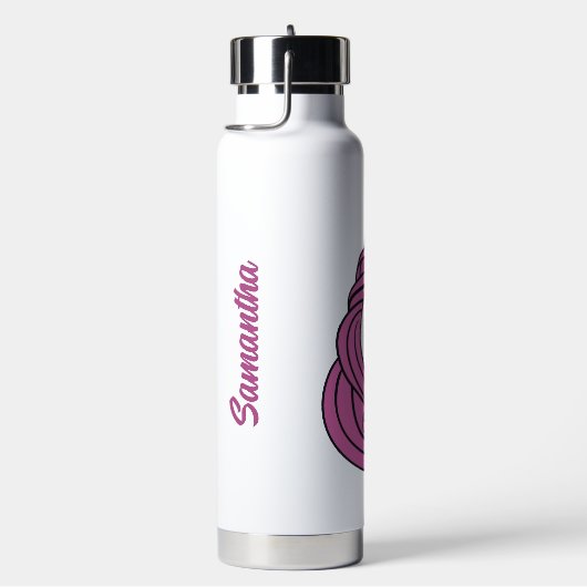 Cute Unicorn, aangepaste naam Waterfles (Rechts)