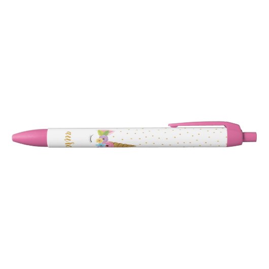 Cute Unicorn Aangepaste Pen | Aangepaste kleur (Bovenkant)