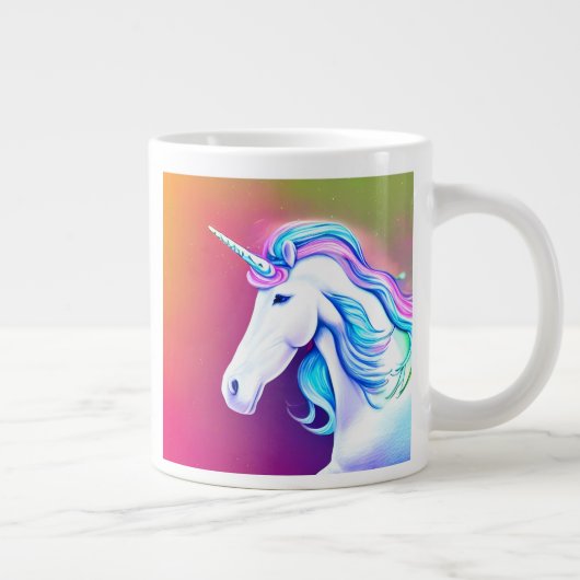 Cute Unicorn AI café Mug (Droite)