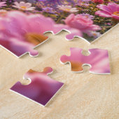 Cute Unicorn Among Flowers Jigsaw Puzzle (Côté)