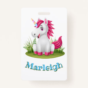 Cute Unicorn Anniversaire Badge Party Favoriser