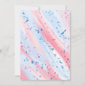 Cute Unicorn Anniversaire Fête Invitation (Dos)