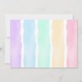 Cute Unicorn Anniversaire Photo Invitation (Dos)