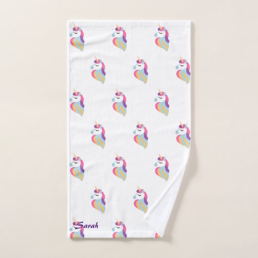 Cute Unicorn Baby (Serviette à main)