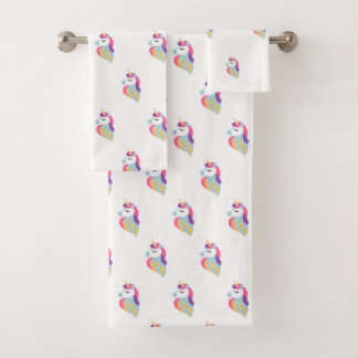 Cute Unicorn Baby Bad Handdoek