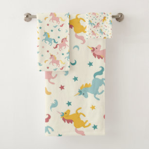 Cute Unicorn Bad Handdoek