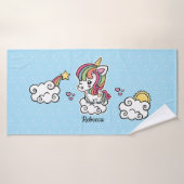 Cute Unicorn Badhanddoek (Badhanddoek)