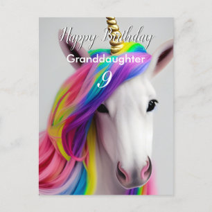 Cute Unicorn Birthday Briefkaart