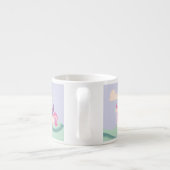 Cute Unicorn Birthday Theme Mug Espresso Kop (Achterkant)