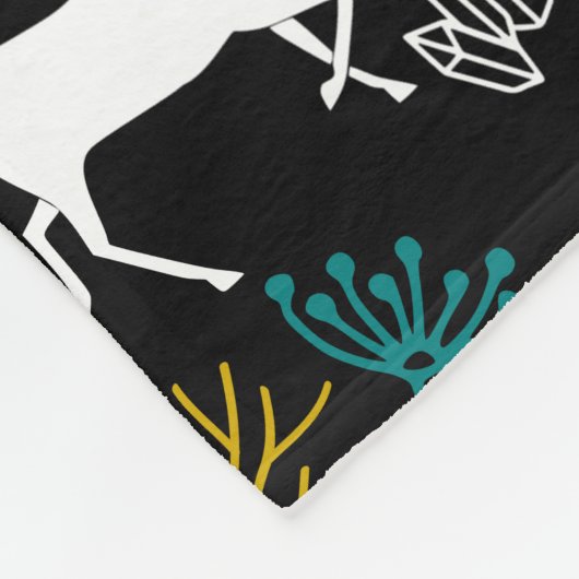 Cute Unicorn Blanket Fleece Deken (Hoek)