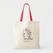 Cute Unicorn Canvas tas (Voorkant)