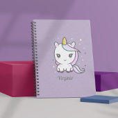 Cute Unicorn Carnet violet